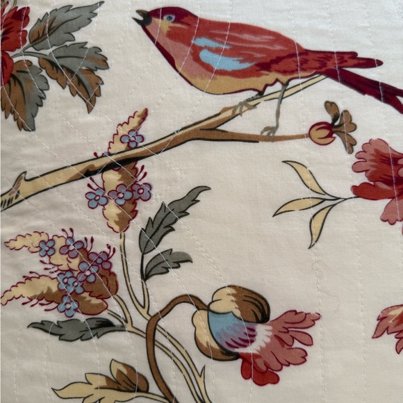 Waverly Floral Charleston Chirp accent pillow EUC - Picture 3 of 6